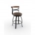 Bourbon 41522-USWB Hospitality distressed metal bar stool